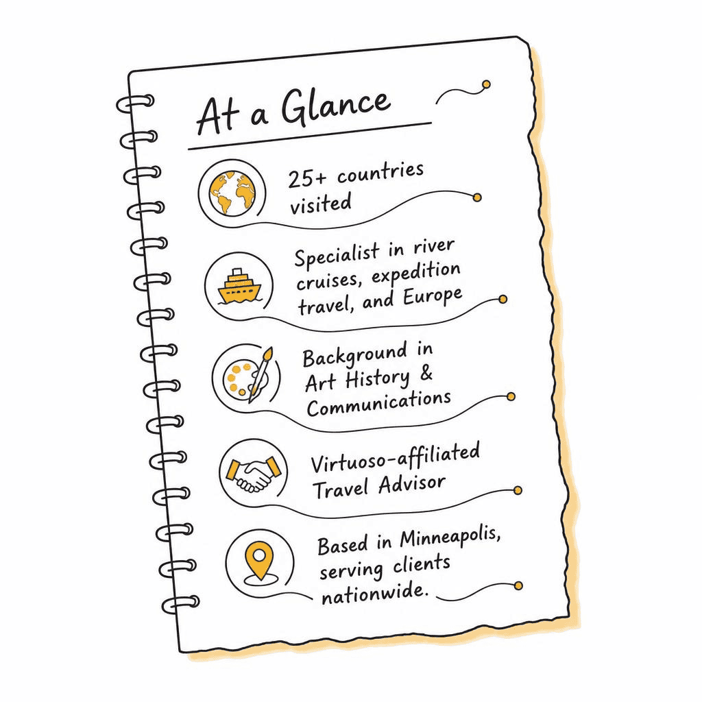 Summary about me in a graphic layout
