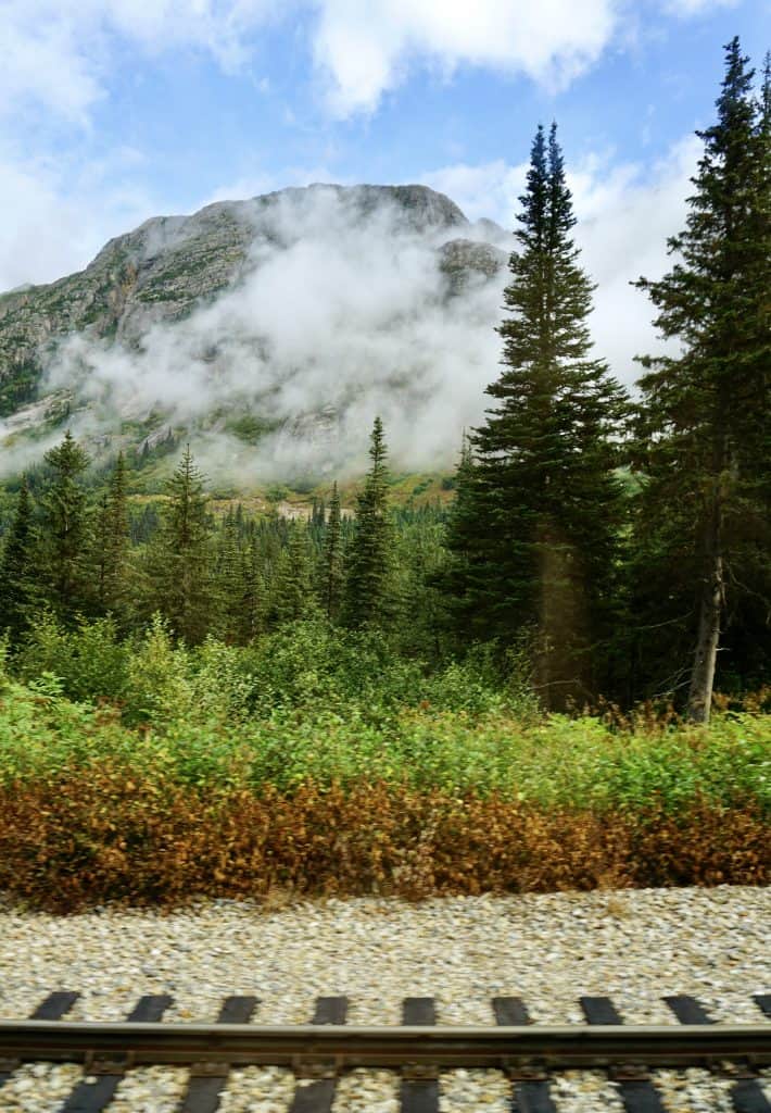 Views from the White Pass & Yukon Rail Route in Alaska